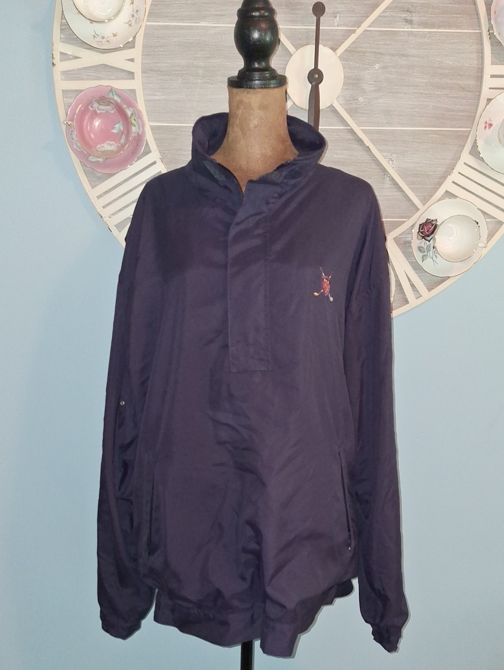 VINTAGE Ralph Lauren Polo Golf Navy Mesh Jacket